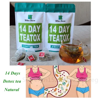 

14days100% Pure Natural Detox Tea Bags Colon Cleanse Fat Burn Weight Loss Tea Man Women Tea Belly Slimming Tea Anti Cellulite
