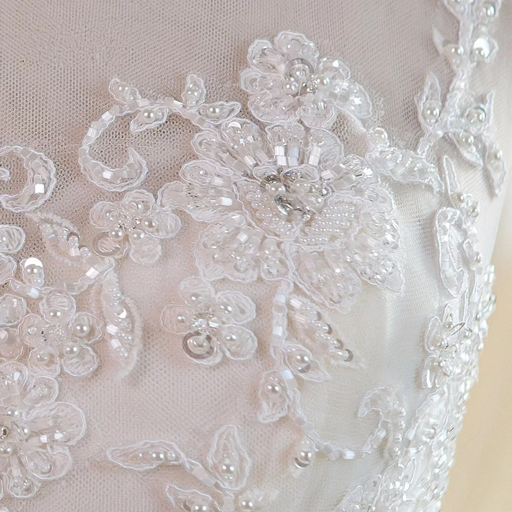Vestido de noiva Новые Длинные свадебные платья с бисером кружева реальное изображение размера плюс платья для матери невесты