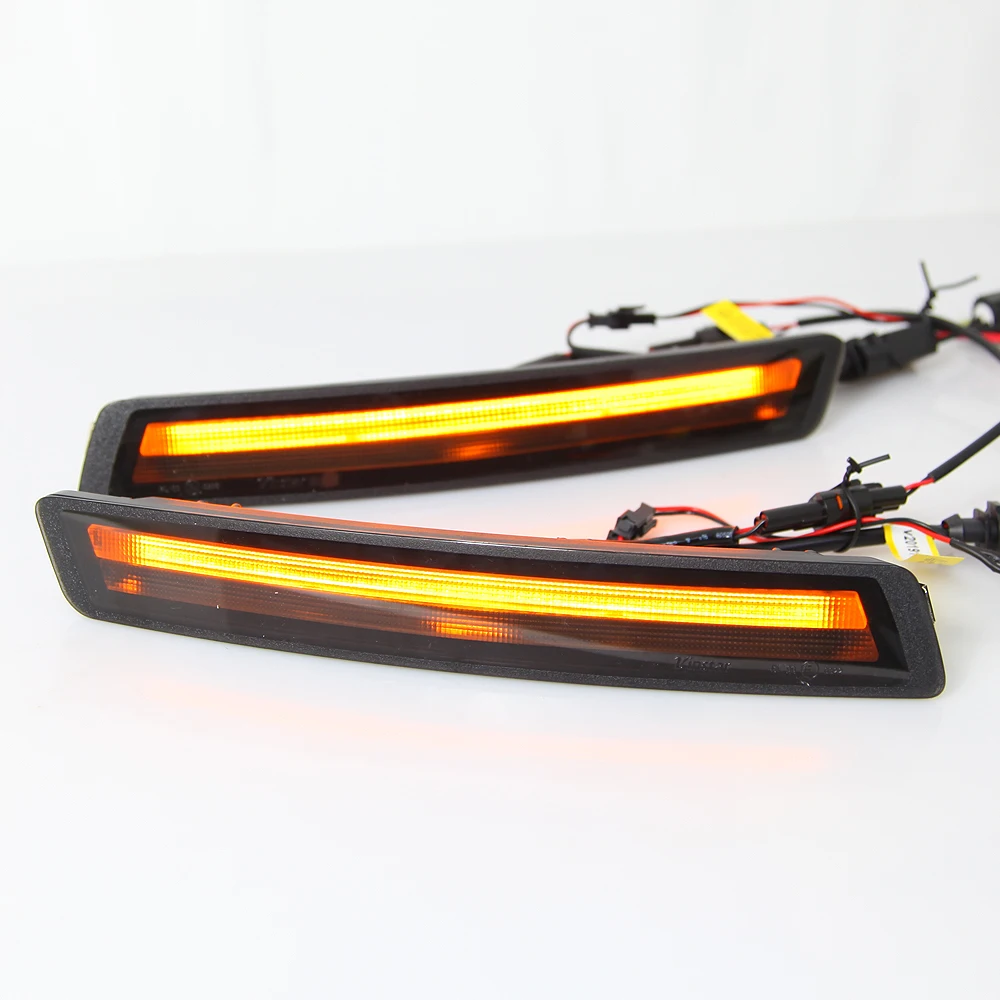 Qirun led drl Дневной ходовой светильник для Volkswagen Beetle 2006-2010 с желтыми поворотниками