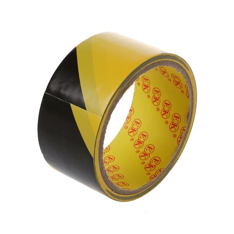 Hot 3C-32.8Ft 10 Meters Black Yellow Floor Adhesive Safety Caution Tape