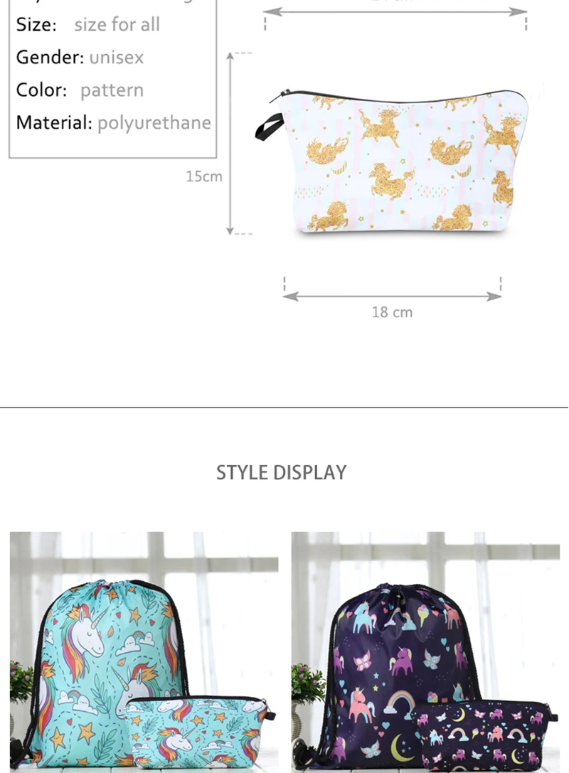 Suit drawstring Backpack drawstring bags fashion printing men Casual bags unisex Womens shoulder 3D bag Bundle pocket Multicolor