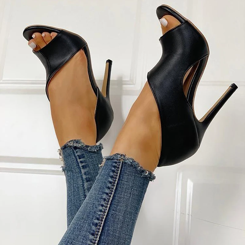 Sandals Summer Shoes Open-Toe High-Heel Sexy Fashion Casual Thin New