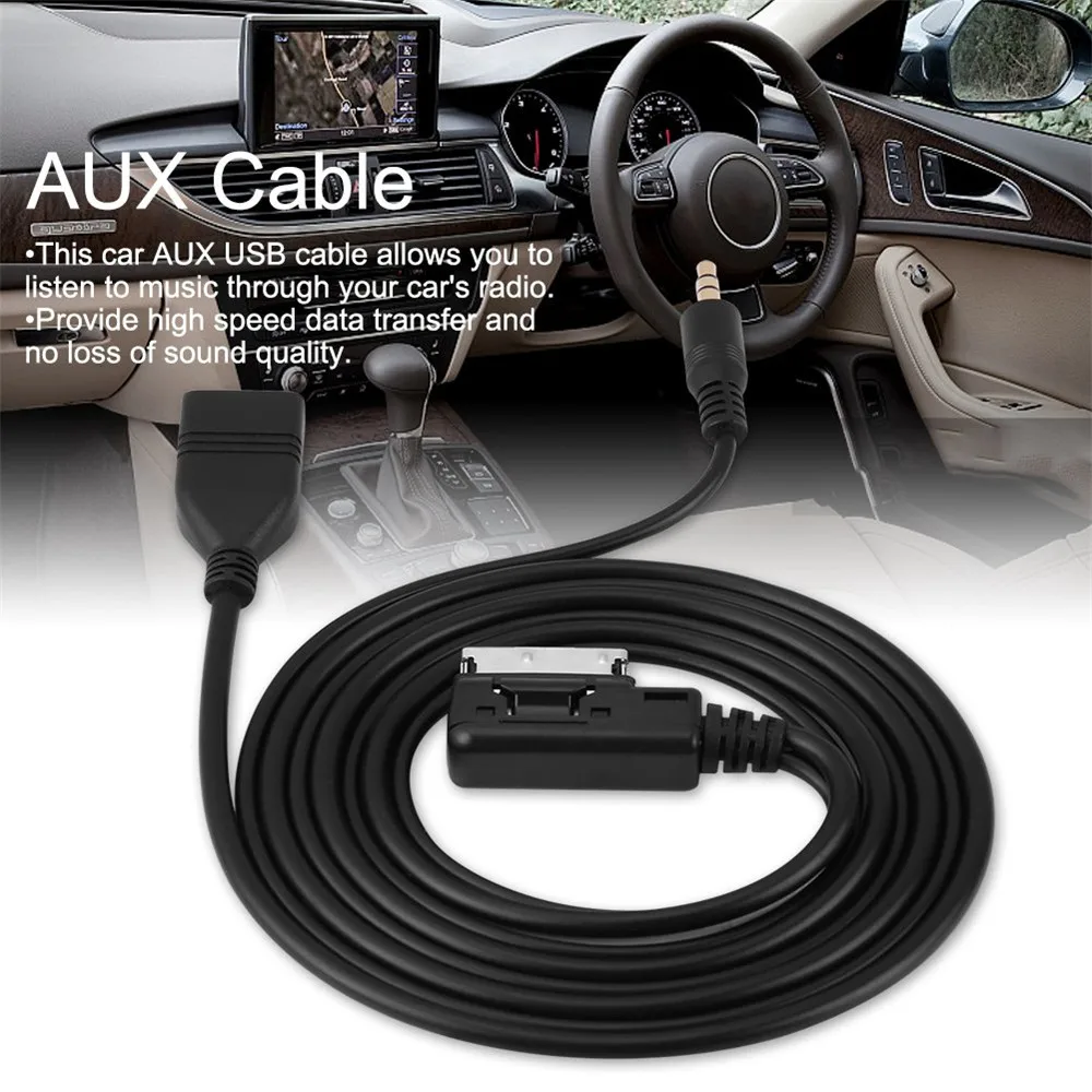 Автомобильный аудиокабель AUX USB адаптер для Mercedes Benz C63 E200l CLS E S ML класс автомобиля USB порт araba aksesuar автомобильные аксессуары - Название цвета: 1.5M