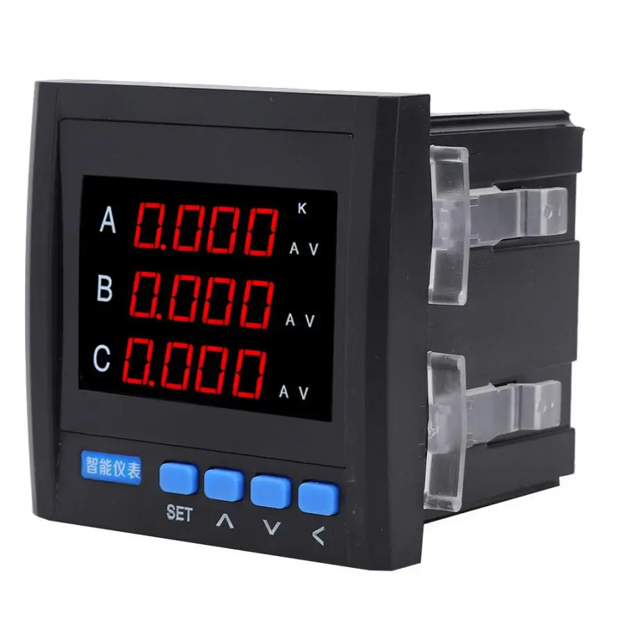 3-Phase Multifunctional Segment LCD /LED Digital Electricity Volt Power Meter RS485 Communication 220V | Инструменты