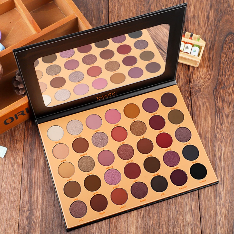 ICAGIC beauty 35 kleur матовый oogschaduw палет вспышка флуорессеренда водная дихта макияж Пигмент oogschaduw палет