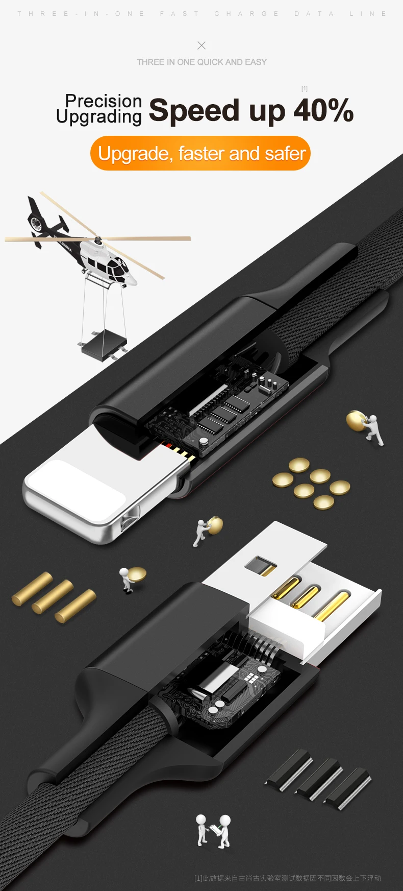 YAZH 3 в 1 Usb кабель для зарядки мобильного телефона Micro type дата кабель для Iphone Xs 11 8 Android samsung huawei Xiaomi зарядное устройство Шнур