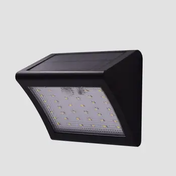 

38 LED Solar Power PIR Motion Sensor Wall Light Outdoor Waterproof Garden Lamp for Lawn Patio Yard Walkway ABS Black Easy Use