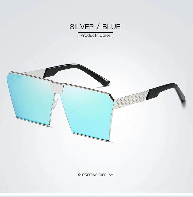 Xiasent брендовые дизайнерские цветные Новые Солнцезащитные очки женские модные очки Квадратные Солнцезащитные очки трендовые большие солнцезащитные очки UV400 - Цвет линз: Blue
