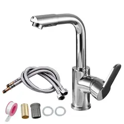 Bathroom Washbasin Faucet Manual Mixer Faucet Dual-Use Switch Kitchen Sink Mixer Tap Stream Sprayer Head Bathroom Sink Supplies