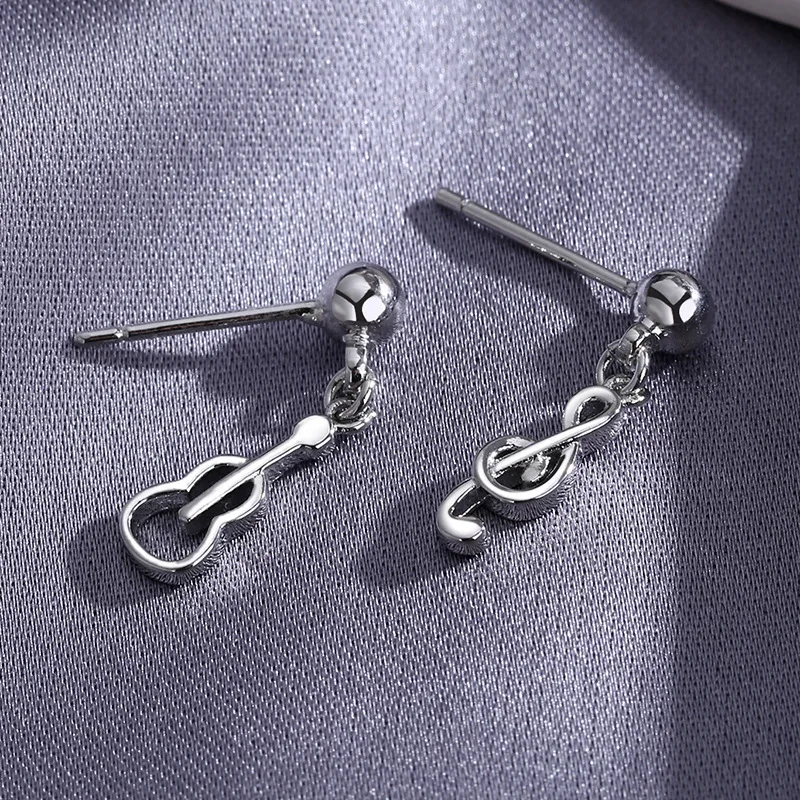 Gitarre Violinschlüssel Ohrringe