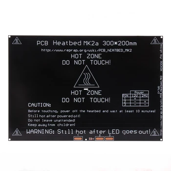

Upgraded Heated Bed 12V Round Corner MK2A Heatbed 3D Printers Parts Aluminum Plate 300x200x3mm Hotbed Black Heat Heating Part