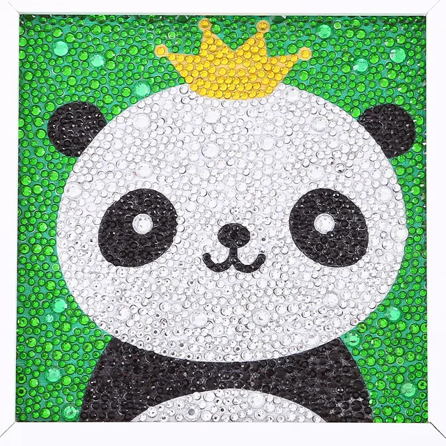 Easy 5D Panda Diamond Painting Kit for Kids Beginners Diamond Art Kits for  Boys&Girls Painting Accessories Tools Gem Art Painting kit Diamond Art for