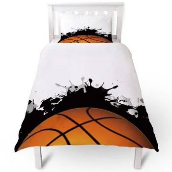 

Cartoon Basketball Art Design Duvet Cover Pillow Case Quilt Cover Set Bedclothes Single Bedding Sets For Bed