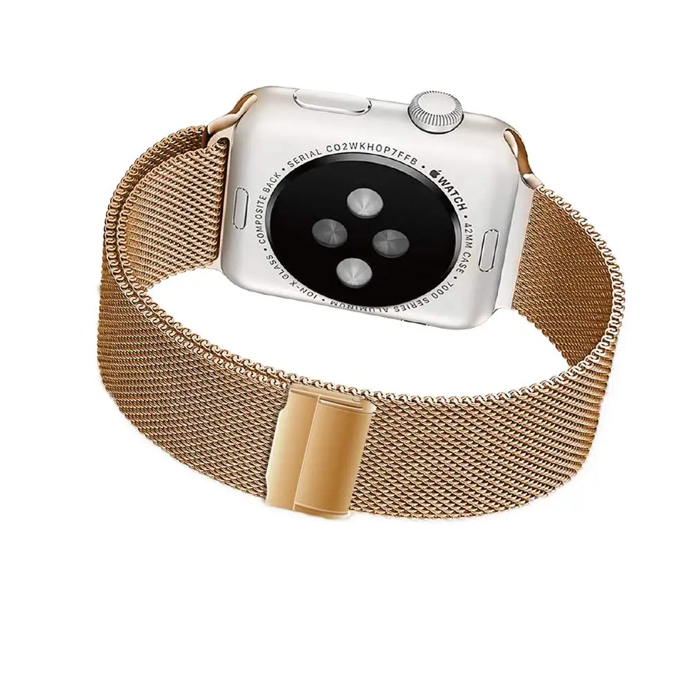 Ремешок для наручных часов Apple Watch 4 в 1/2/3 петли браслет Нержавеющая сталь Миланский Браслет, 42 мм, 38 мм, версия браслет ремешок для наручных часов iwatch серии 40 мм 44 мм