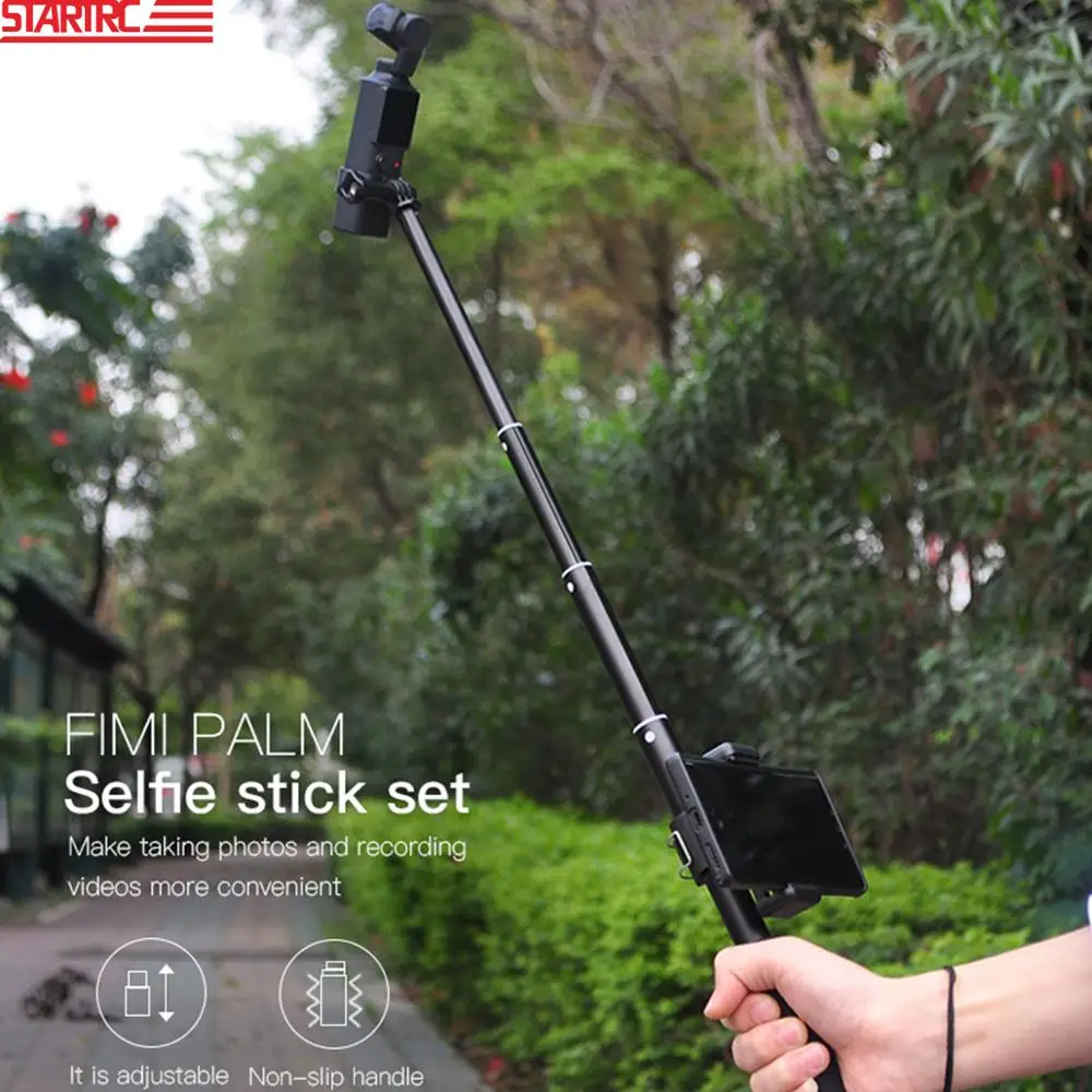Handheld Selfie Stick kit Portable Grip With Mobile Phone Holder For FIMI PALM Gimbal Camera Accessories Outdoor Travel | Электроника