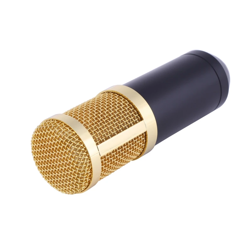 Профессиональный конденсаторный микрофон Pro Audio Studio вокальный записывающий плеер с микрофоном с подставкой для компьютера караоке