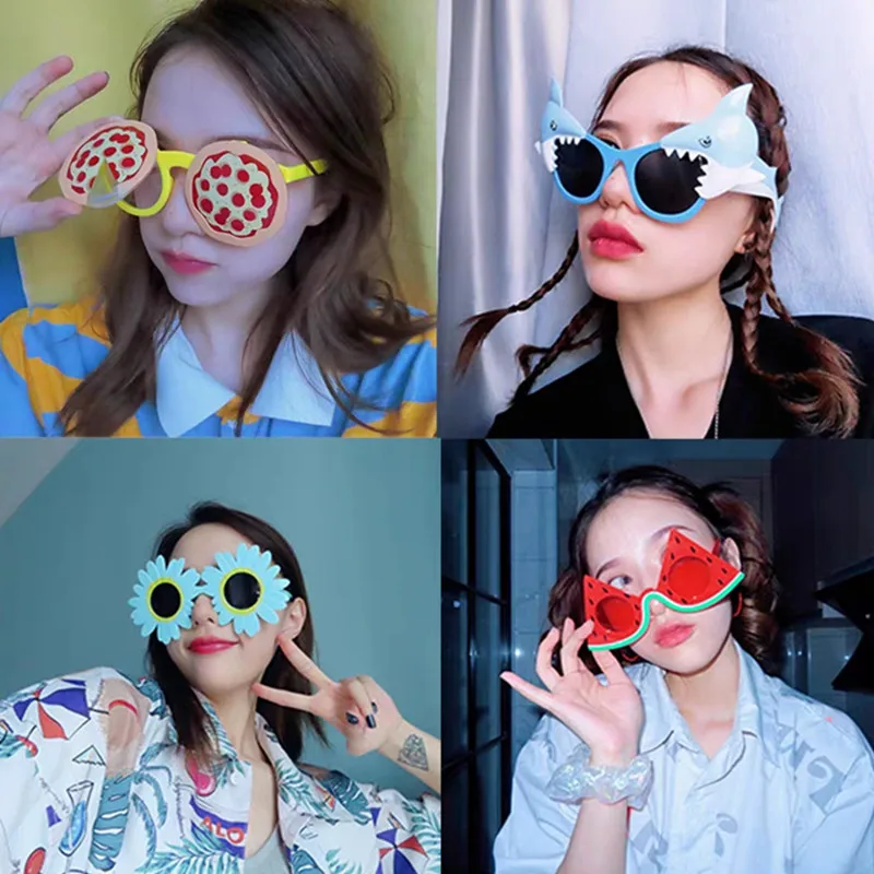 1 Pz Occhiali Da Sole Per Feste Di Compleanno Divertenti Occhiali Hawaiani Abito Operato Tropicale Bomboniere Divertenti Regali Per Feste Di Natale Pu