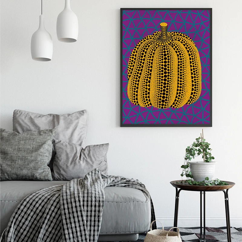 

Yayoies Kusamaor Midnight Pumpkin Canvas Painting Print Bedroom Home Decor Modern Wall Art Oil Painting Poster Salon Pictures HD