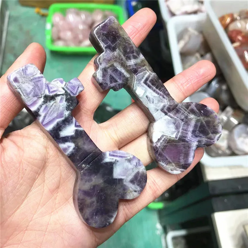 

Натуральные хрустальные ремесла, лечебные камни, ключ с аметистом для подарка