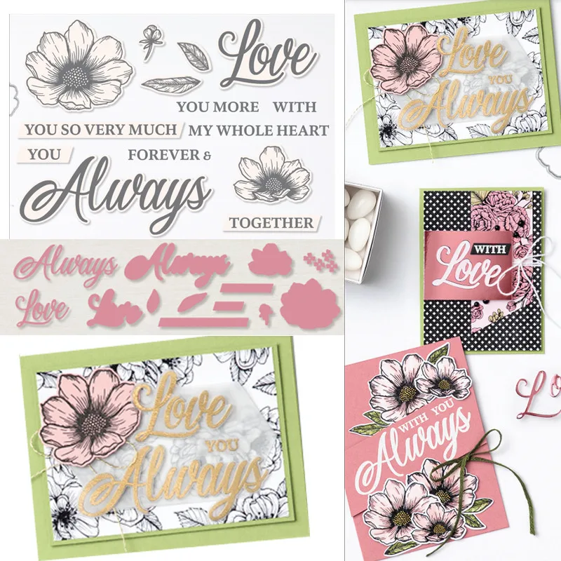 Toujours toujours métal découpe matrices et timbres Scrapbooking matrices pochoirs pour Album de bricolage papier carte décorative noël matrices