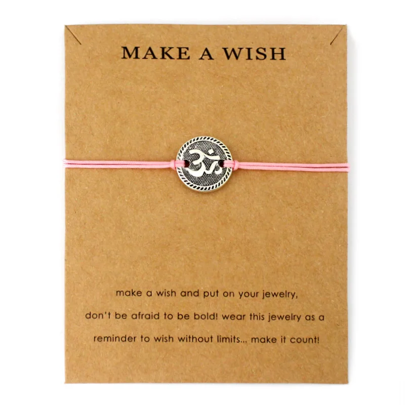 Йога Будда Лотос Ом мала чакра амулеты Браслеты регулируемые ювелирные изделия