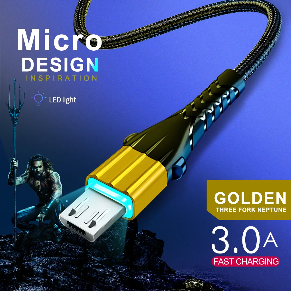 Twitch Micro USB кабель 3A Быстрая зарядка USB кабель для передачи данных Шнур для samsung Xiaomi Redmi Note 4 5 Android Microusb Быстрая зарядка 1 м 2 м