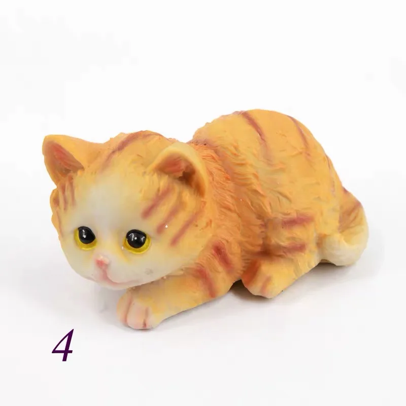 3d имитация формы для торта с кошкой животный милый котенок мусс силиконовая форма для шоколада Jelly желе мыло Арома свеча гипсовая форма - Цвет: A4-mold