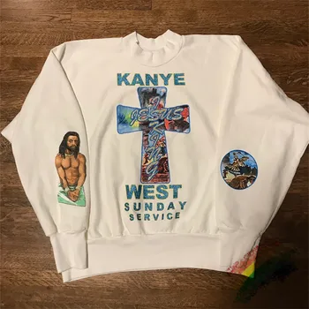 

19FW Kanye West Jesus Is King Limited Edition Sweatshirts Men Women 1:1 Best Quality Jesus Is King Hoodie Hooded