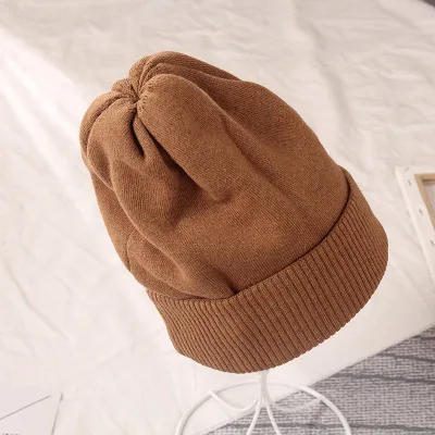 004 ZHENPEI020 зимняя громоздкая вязаная шапка skullcap beanies женская теплая мягкая удобная вязаная шапка с кроличьим мехом - Цвет: 004