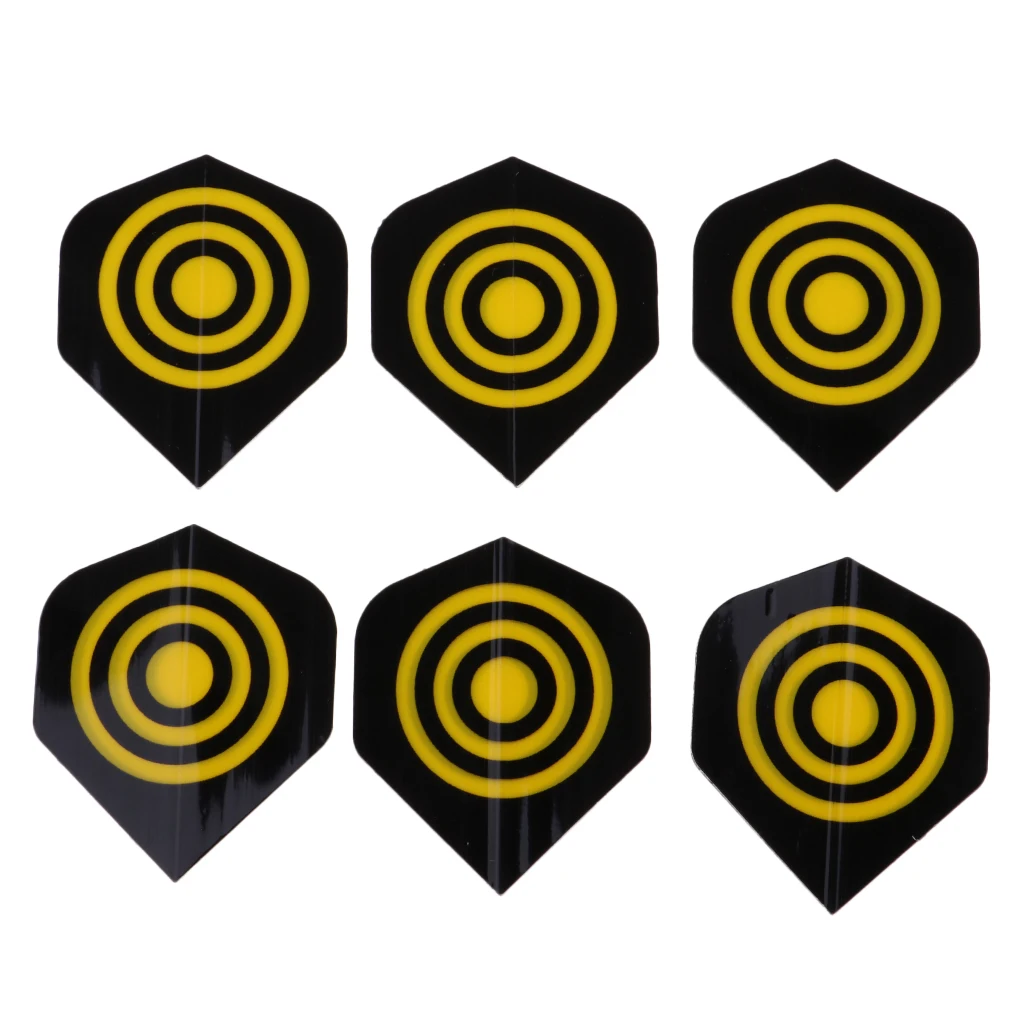 6Pcs Standard Shape Dart Flights Tail Accessories Professional Premium PVC Equipment Supplies For Dart Games