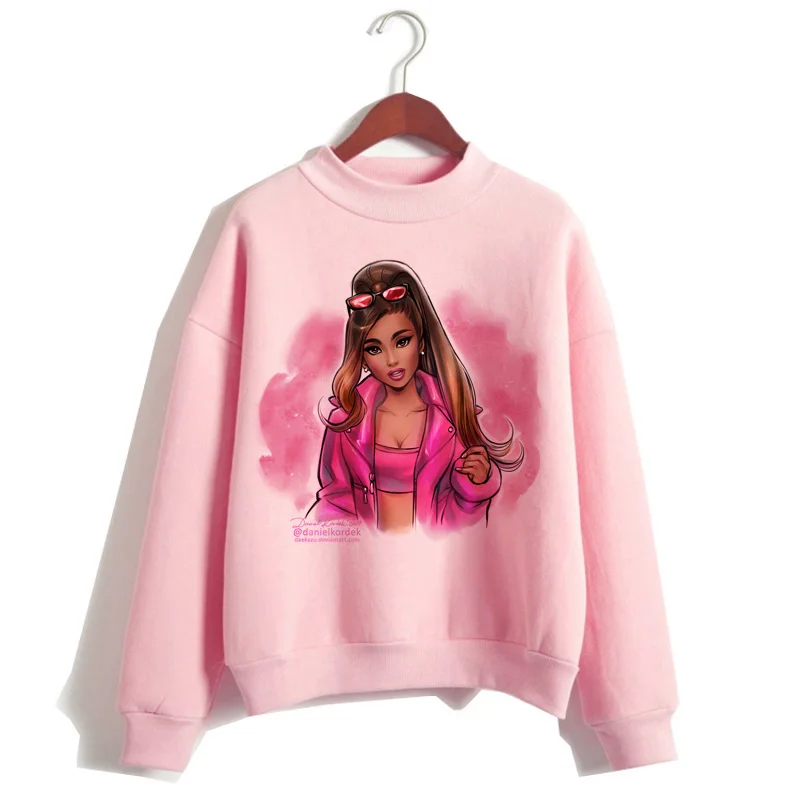 Ariana Grande/женские толстовки KPOP, модная одежда 90 s, Повседневная Толстовка, спасибо, следующий кавайный капюшон, уличная Женская одежда с капюшоном