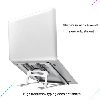 

Aluminum Alloy Adjustable Laptop Stand Metal Laptop Support Holder Mount Desktop Bracket
