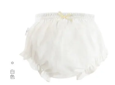 White Toddler Baby Underwear Girls Newborn Color Underpants Solid Infant Boys Panties Baby Briefs Summer Kids Cotton Shorts - Color: White