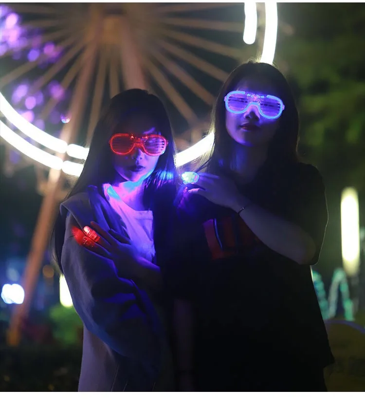 Светодиодные Ночные очки модные светодиодные светящиеся праздничные