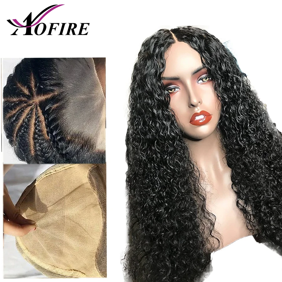 

Invisible Fake Scalp 13x6 Lace Front Human Hair Wigs Curly Glueless Pre Plucked And Bleached Knots Brazilian Remy Hair Aofire