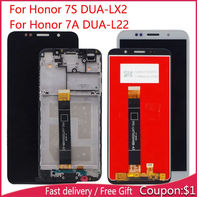 

LCD Display For Huawei Honor 7S DUA-LX2 DUA-L02 Honor 7A DUA-L22 LCD LCD Display with Touch Sensor Complete Assembly