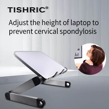 

TISHRIC Universal Computer Cooling Holder Adjustable Foldable Laptop Stand Adjustable Folding Ergonomic Design Stand For MacBook