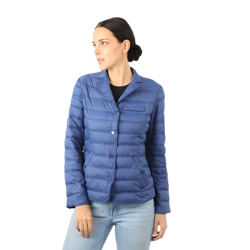 Весенняя женская короткая верхняя одежда женское Стеганое пальто с хлопковой
