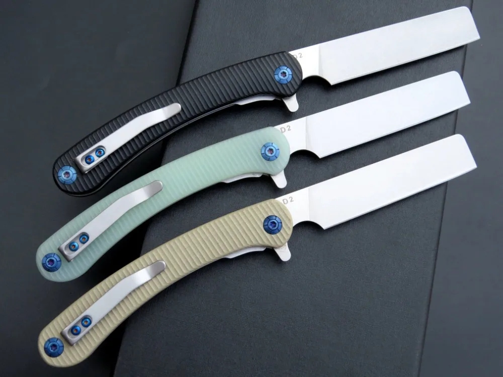 Eafengrow-Made-EF939-Real-D2-Blade-G10-Handle-ball-bearing-Tactical-Razor-Camping-Pocket-Hunting-Outdoor