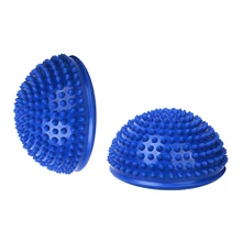 Footful 1 шт. колючий массажный полусферический массажный Балансирующий мяч для ног- синий