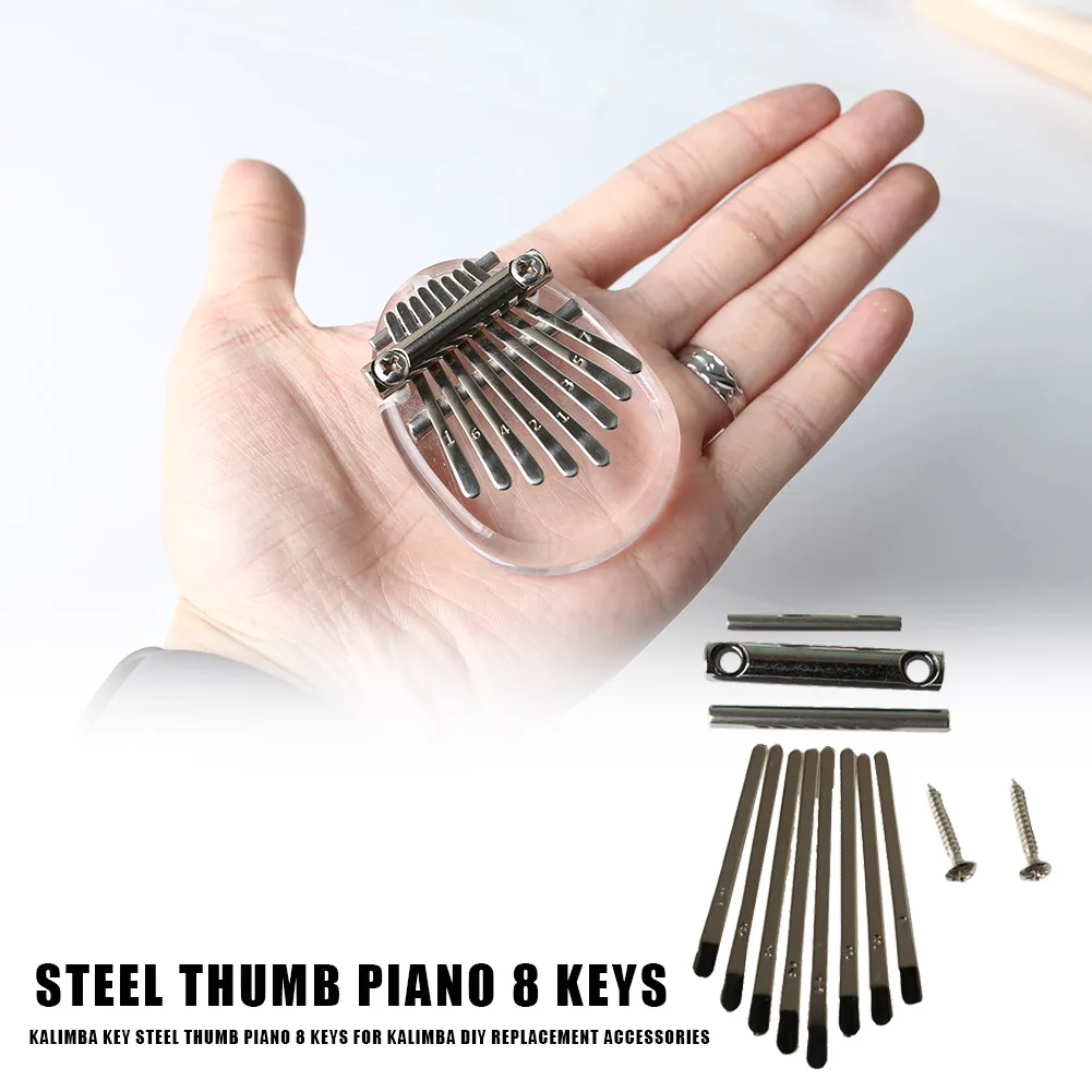 Kalimba-Piano de pulgar de 8 teclas para Kalimba, accesorio de repuesto, piezas de instrumentos musicales, instrumentos de música, accesorios de guitarra