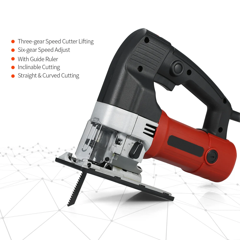

Curve Jig Saw Handheld Skill Saw Electric Power Tools Scroll Saw for Cutting Thin Metal Plates Plastic Sheets Woodworking