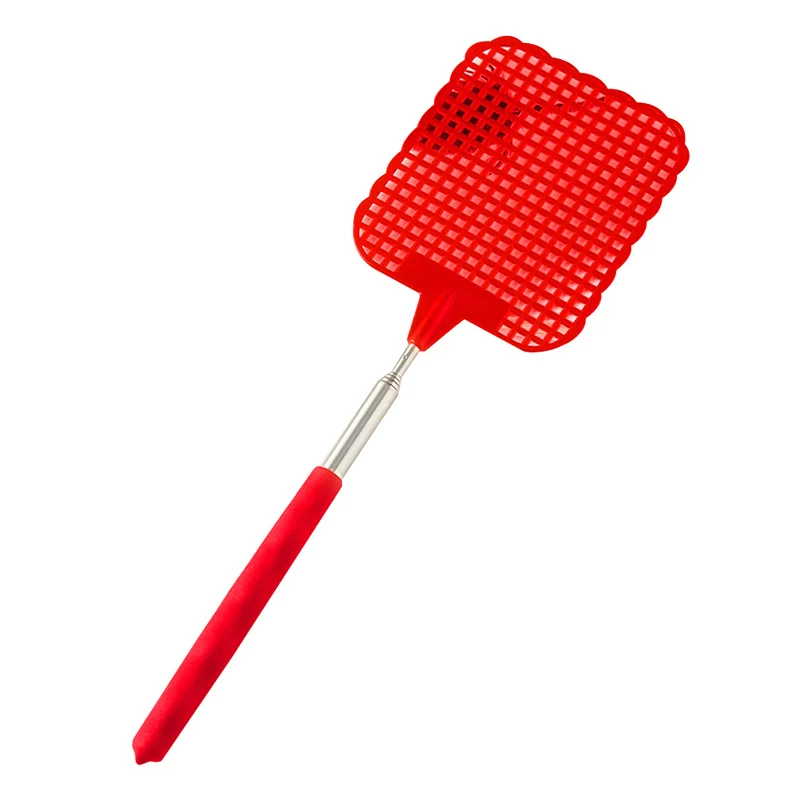 Hot Sale Inset Killer Stretch Indoor Outdoor Pest Control Soft Tough Handle Retractable Manual Rackets Fly Swatter