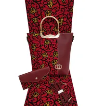 Африканские Восковые сумки с 6 ярдов восковой печатью ткани хлопок, самые популярные женские сумки и восковые принты ткани