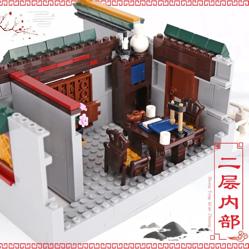 2955 шт. XINGBAO строительные блоки XB-01023 Moc Creator Китай город серии ZhengTong банки китайские архитектурные Кубики Игрушки
