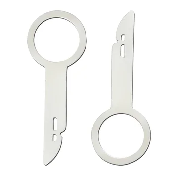 

4pcs Release Portable Radio Removal Stereo Stainless Steel Sound Vehicle CD Keys Car Dismantling Device