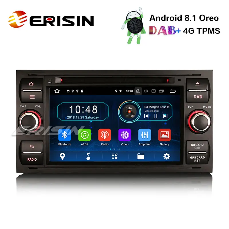 Erisin ES3931FB 7 &quotDAB + Android 8 1 автомобильный стерео gps OBD dvd-плеер для Ford транзитный
