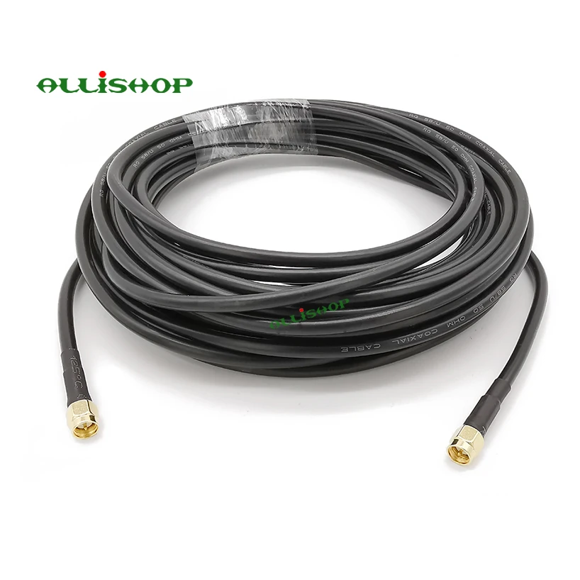 ALLiSHOP 0-3 ГГц Пигтейл SMA мужчина Броши разъем к SMA Мужской Броши plug Низкая потеря RG58 кабель для антенны качества расширение