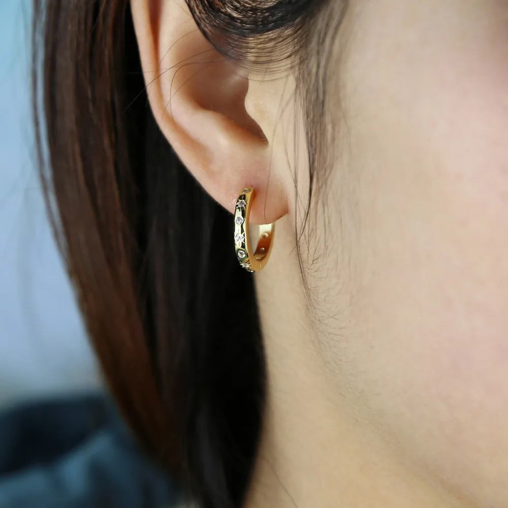 BRASS EARRING h  (5)