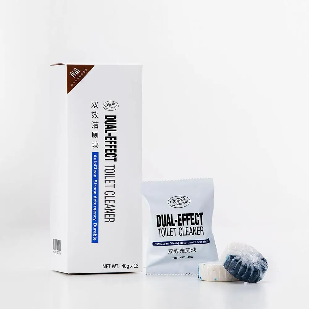 Xiaomi Clean-n-fresh двойной эффект дезодорирующая Чистка туалетный блок независимая Водорастворимая пленка упаковка Анионный активный Fac
